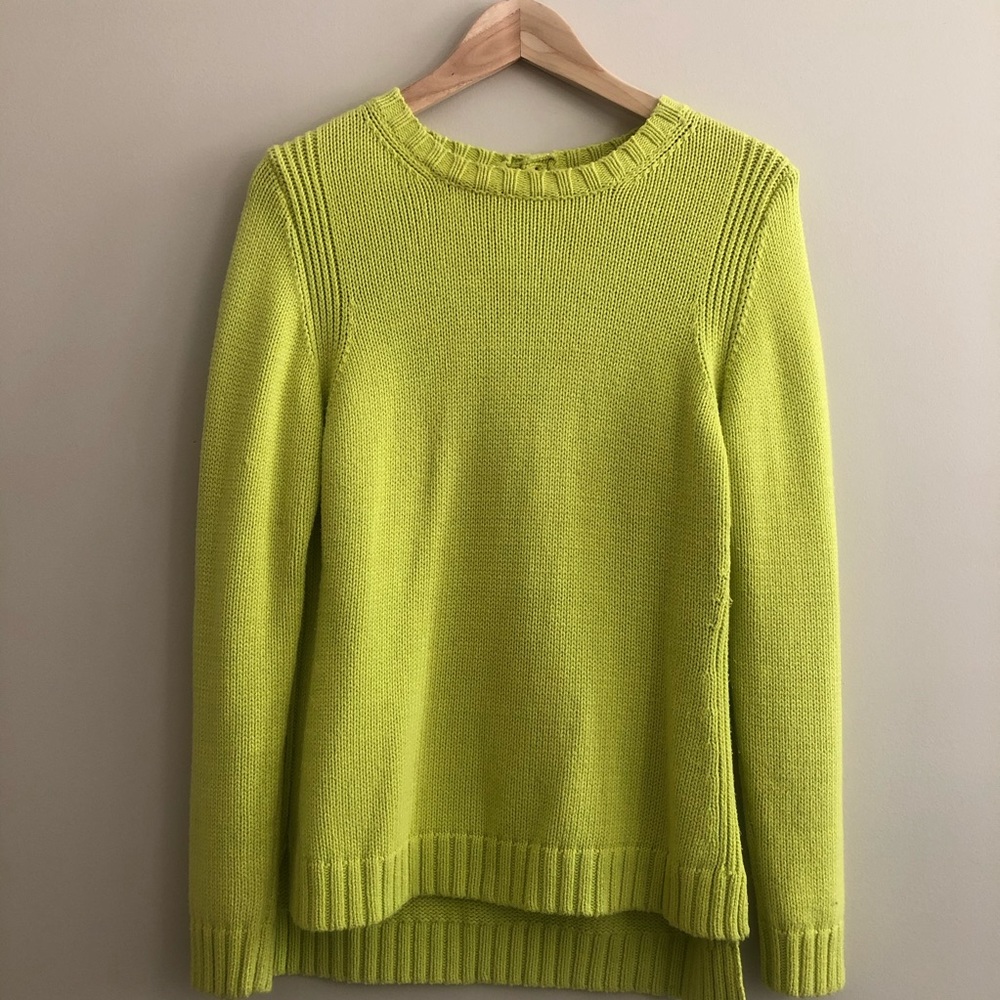 Lime Green Crew Neck Sweater